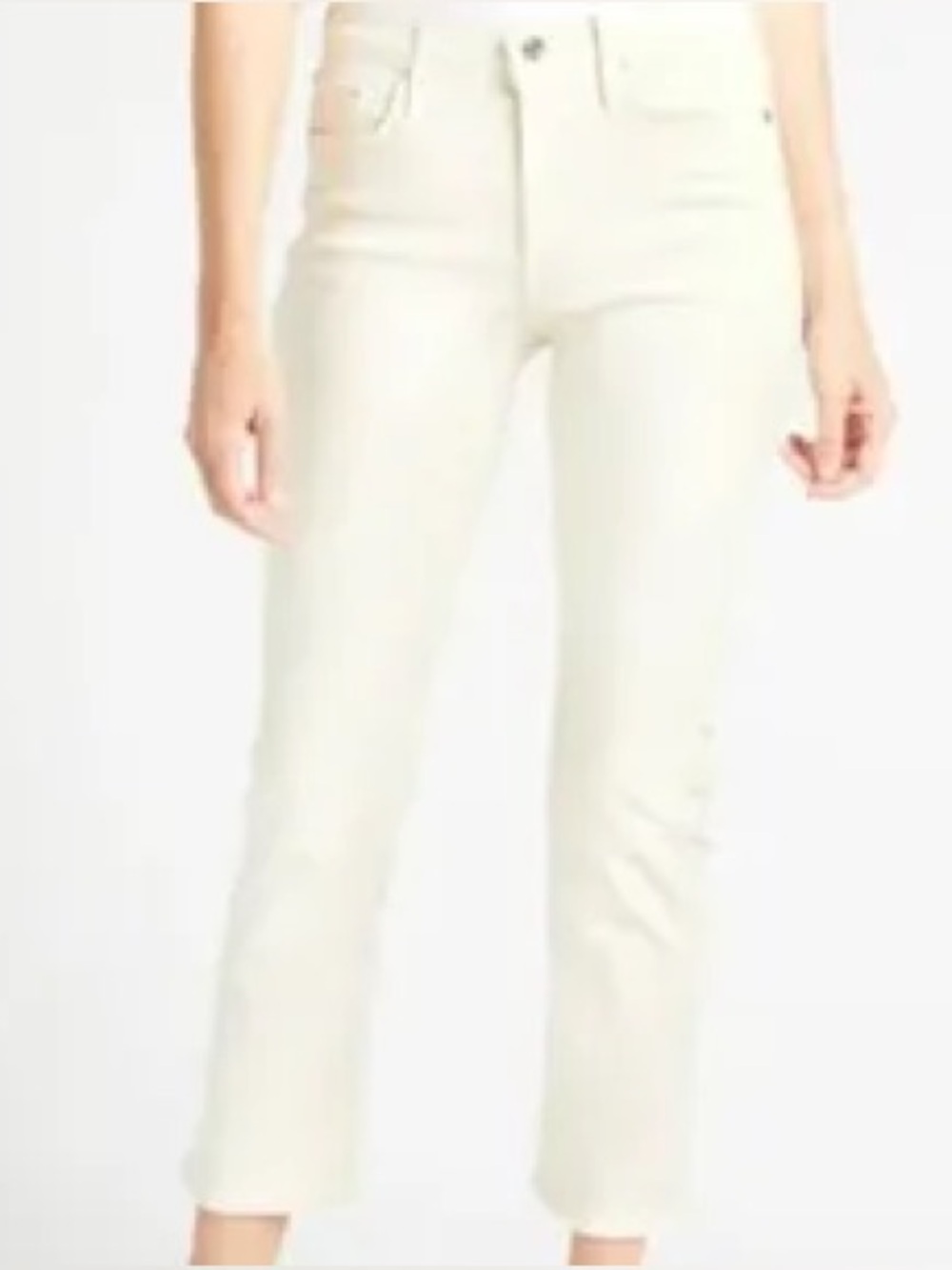NWT Edwin Elin Straight Crop Jeans in Vanilla
